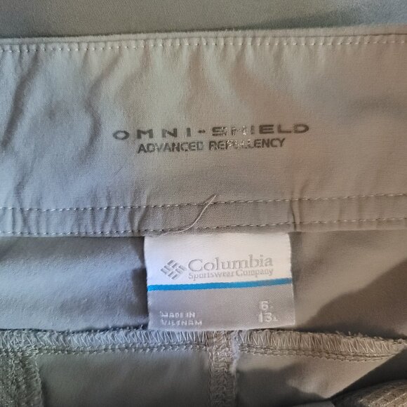 Columbia Shorts Womens 6 Cream Brown Omni-Shield Water & Stain Repellant Outdoor - Picture 7 of 12
